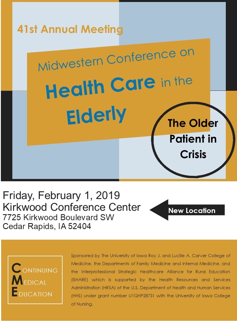 41st Annual Midwestern Conference on Health Care in the Elderly Banner